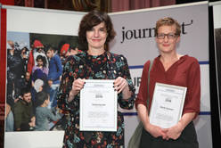 Kolumnistinnen des Jahres: Doris Knecht ("Kurier", "Falter") und Sibylle Hamann ("Presse").