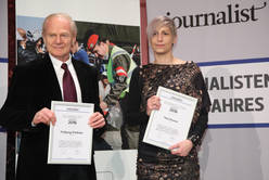 Kulturjournalisten des Jahres: Wolfgang Winheim ("Kurier") und Nina Strasser ("News).