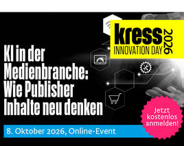 KI, Workflows und neue Geschäftsmodelle: Das erwartet Medienprofis beim „kress Innovation Day“ 2026